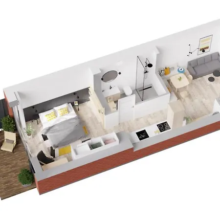 De Ole School In - Ferienwohnung Kleine Lotta Im Nordischen Stil Appartement Hohwacht